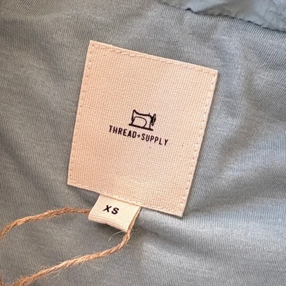 NWT Thread & Supply Blue Vest XS - Picture 2 of 5